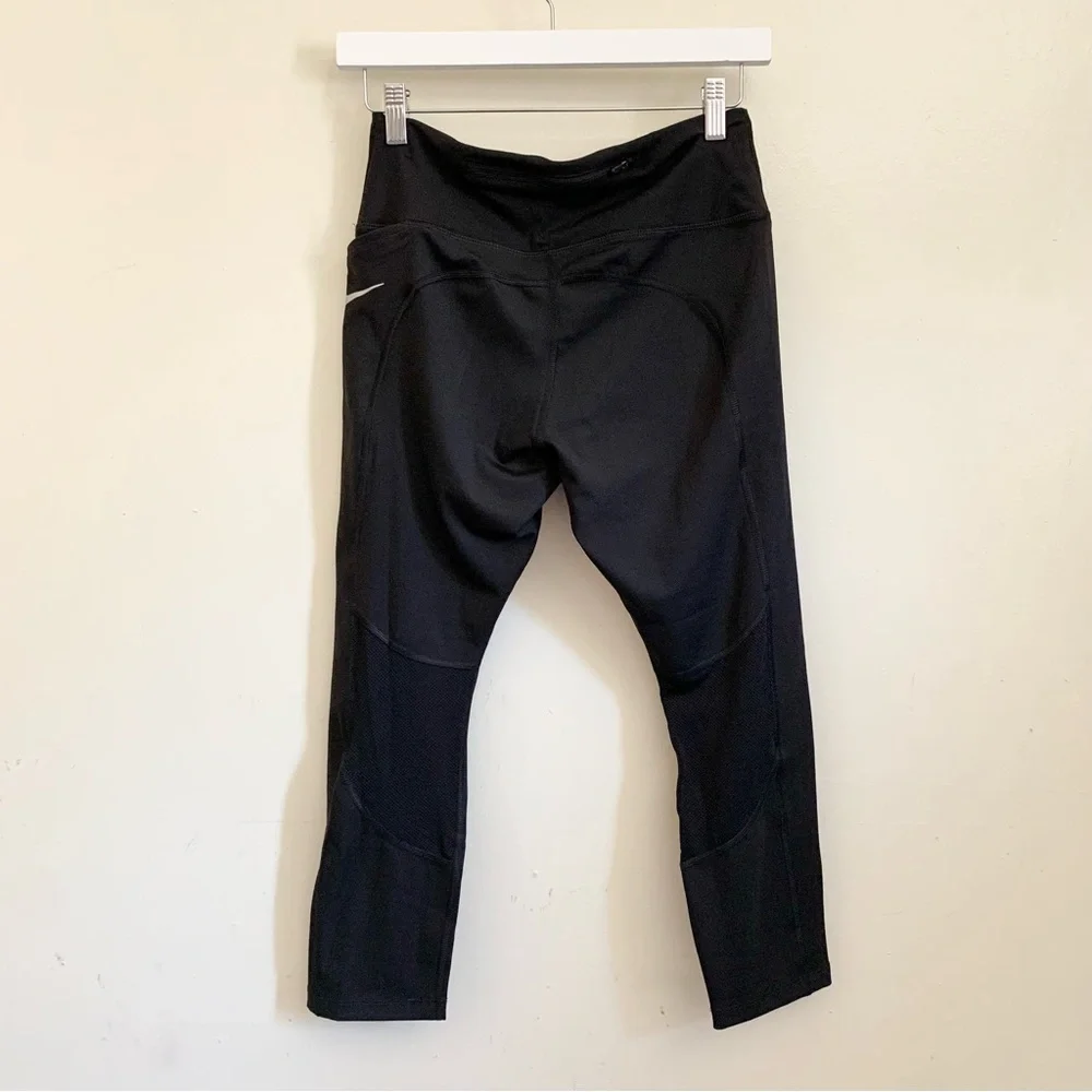 Nike DRI-FIT Black Pocket Sports Athletic Workout Leggings US Medium